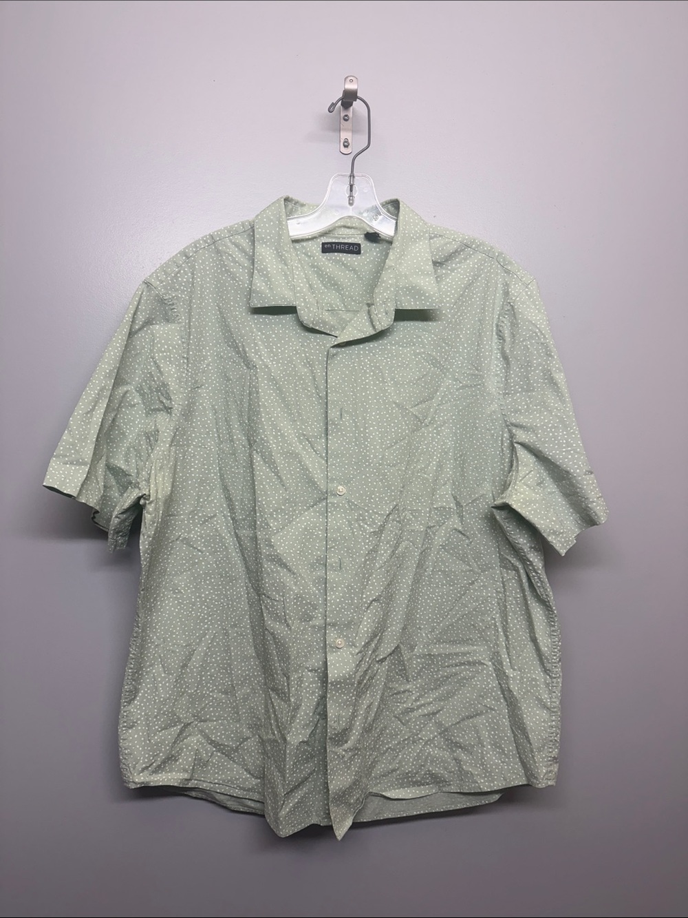 Anthropologie En Thread Mint Pattern Button Up Shirt